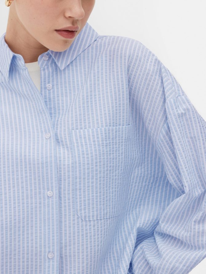 Striped Seersucker Shirt - Image 3