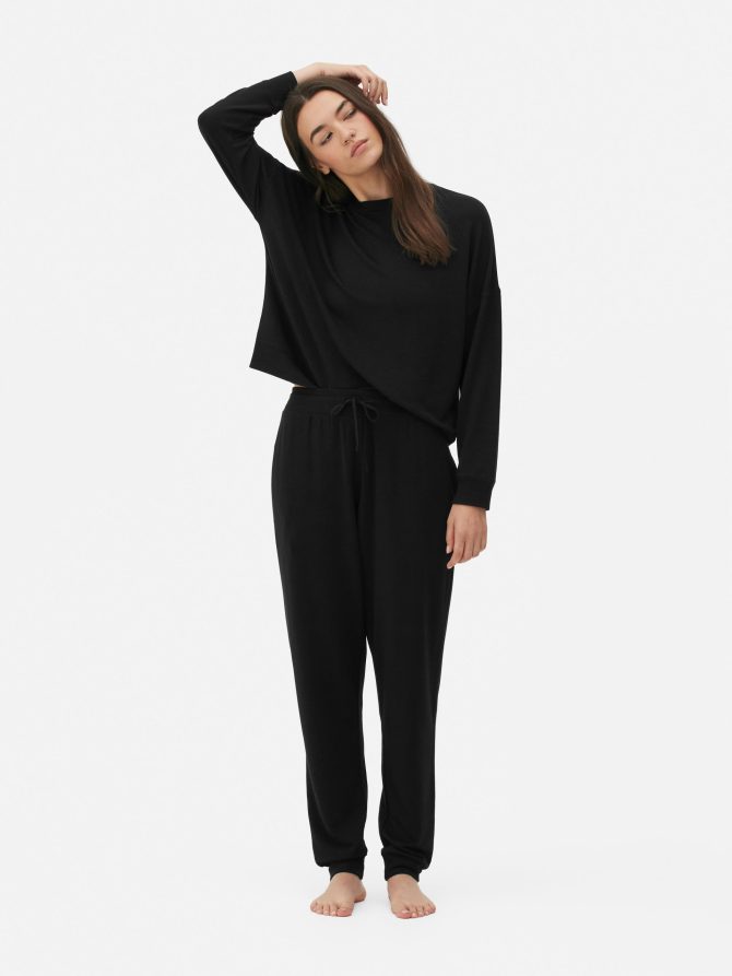Cuffed Pajama Bottoms