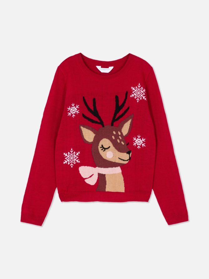 Kids’ Festive Reindeer Sweater - Image 3