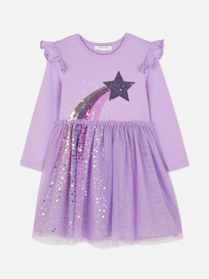 Shooting Star Sequin Tutu Dress