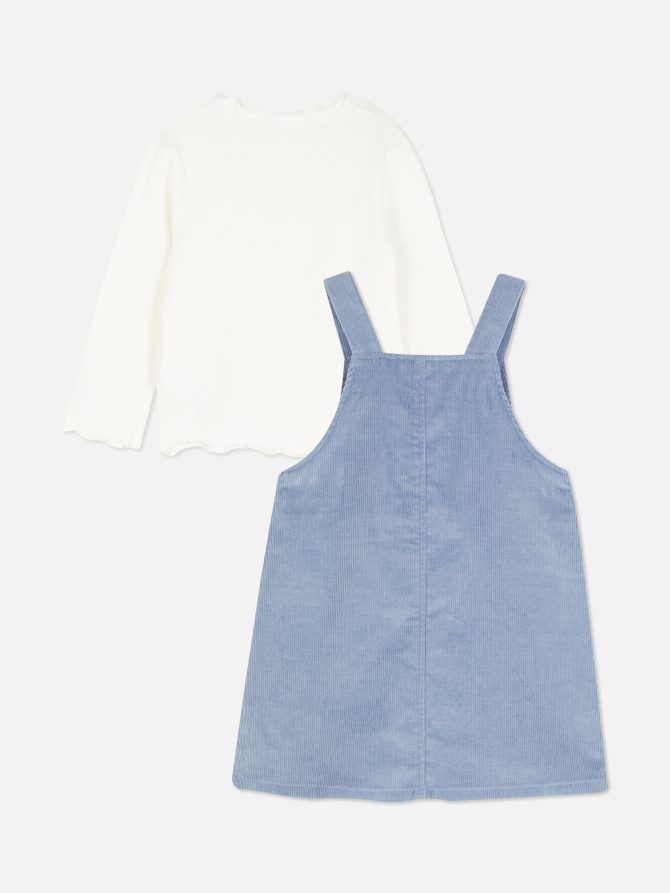 Disney’s Daisy Duck T-Shirt, Overall Dress & Tights Set - Image 4
