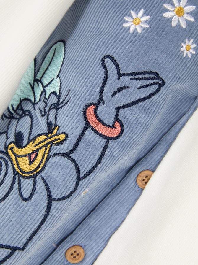 Disney’s Daisy Duck T-Shirt, Overall Dress & Tights Set - Image 5