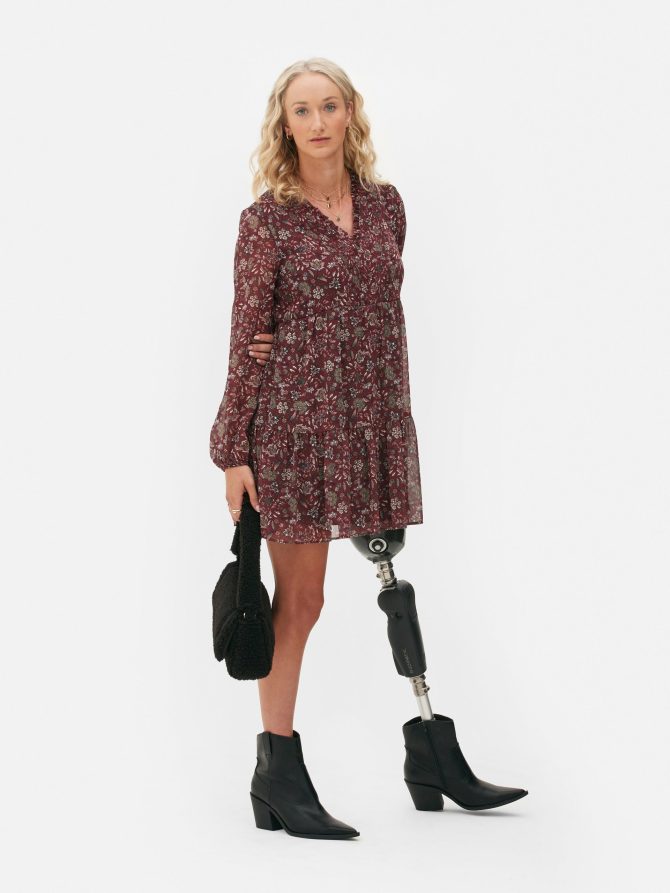 Chiffon Mini Dress