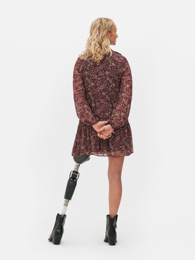 Chiffon Mini Dress - Image 4