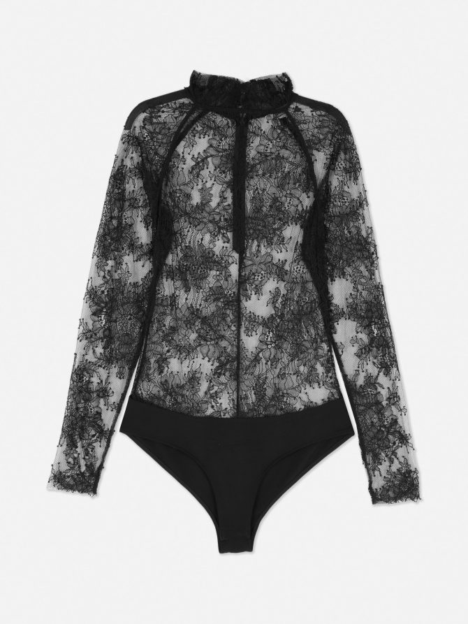 Rita Ora Lace Long Sleeve Bodysuit - Image 5