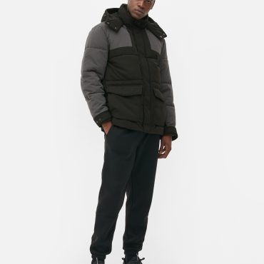 Color Block Padded Coat