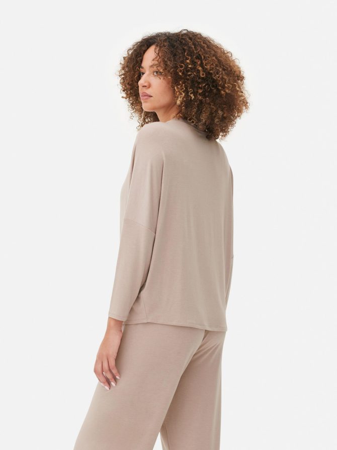 Long Sleeve Pajama Top - Image 4