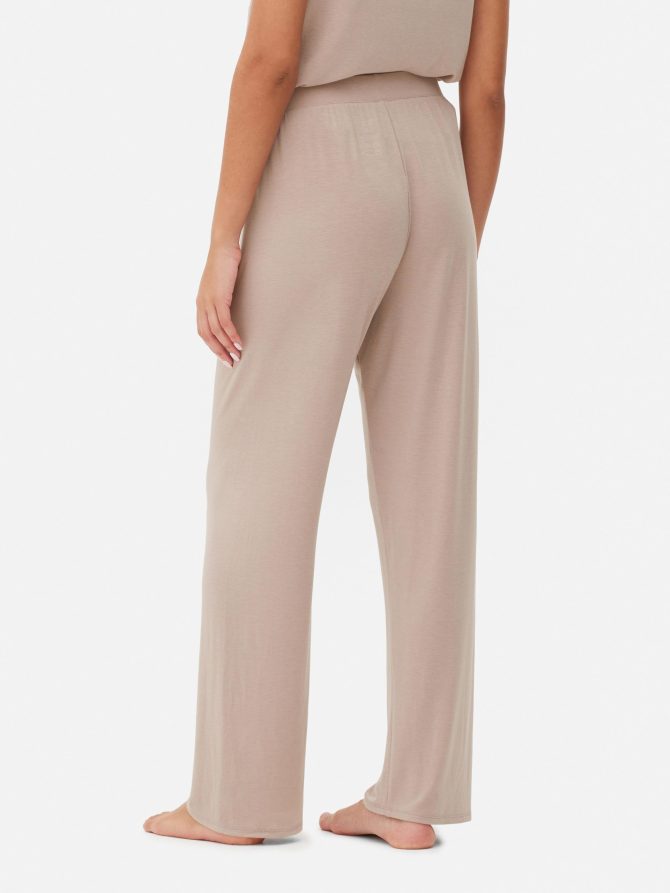 Lightweight Straight Leg Pajama Bottoms - Image 4