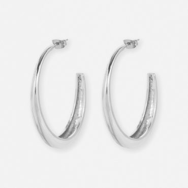 Oval Hoop Earrings