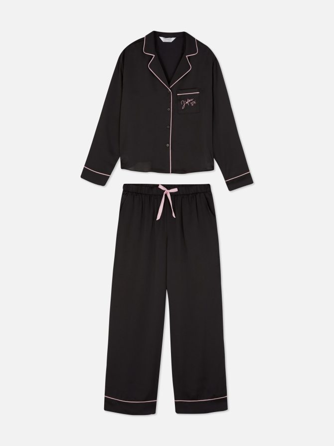 Satin Long Sleeve Pajamas