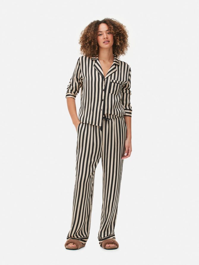 Satin Long Sleeve Pajamas
