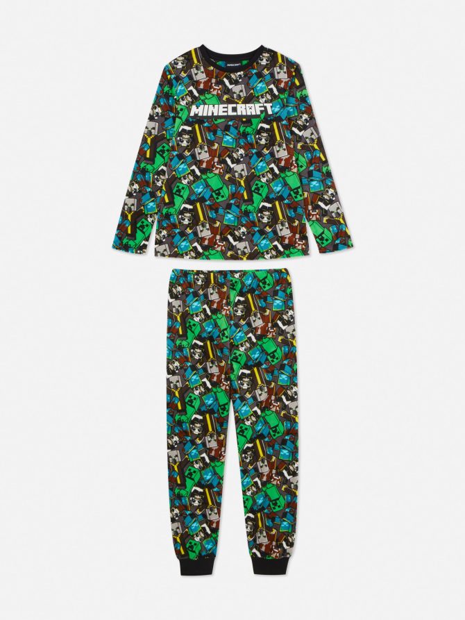 Minecraft Character Pattern Pajama Set - Image 3