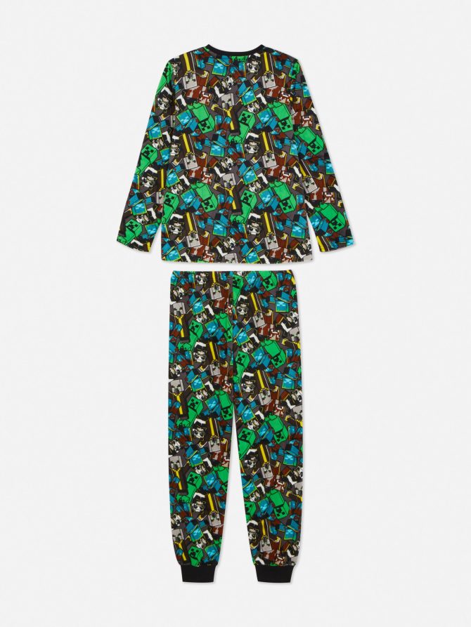 Minecraft Character Pattern Pajama Set - Image 4