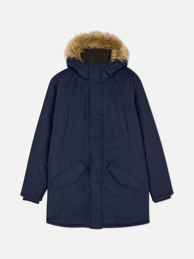 Faux Fur Trim Hooded Parka - Image 5