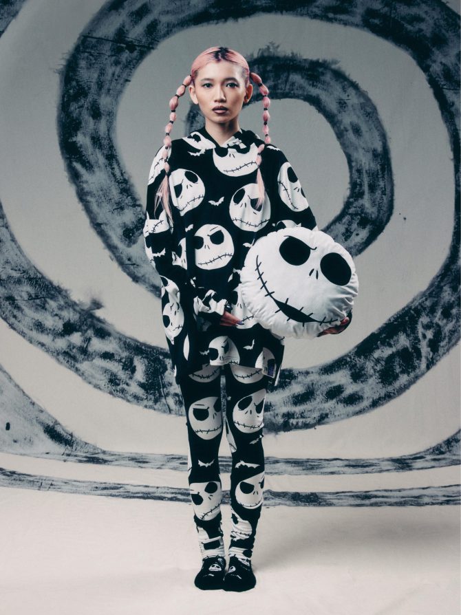 Disney Tim Burton's The Nightmare Before Christmas Velour Hoodie