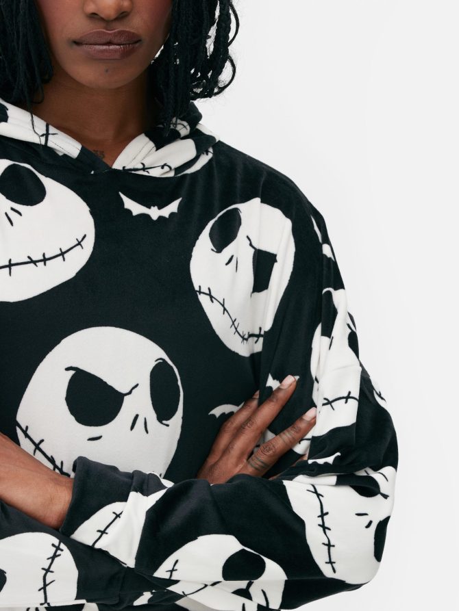 Disney Tim Burton's The Nightmare Before Christmas Velour Hoodie - Image 4