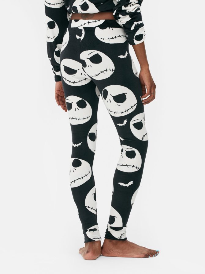 Disney Tim Burton's The Nightmare Before Christmas Velour Lounge Leggings - Image 4
