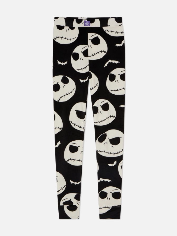 Disney Tim Burton's The Nightmare Before Christmas Velour Lounge Leggings - Image 5