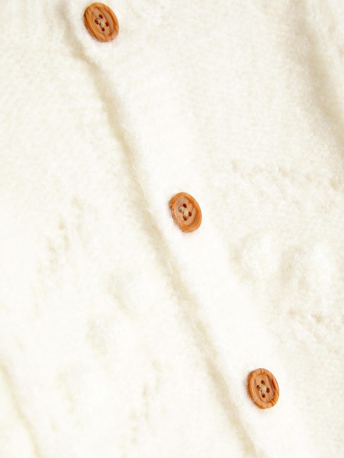 Textured Pointelle Cardigan - Image 3