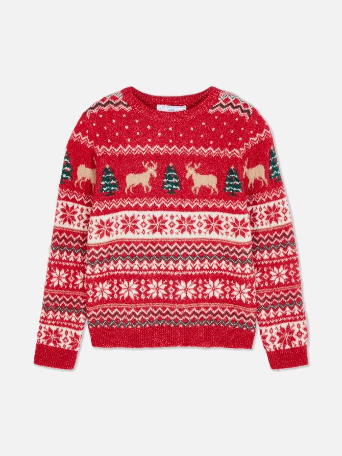 Kids' Fair Isle Christmas Family Sweater - Image 3