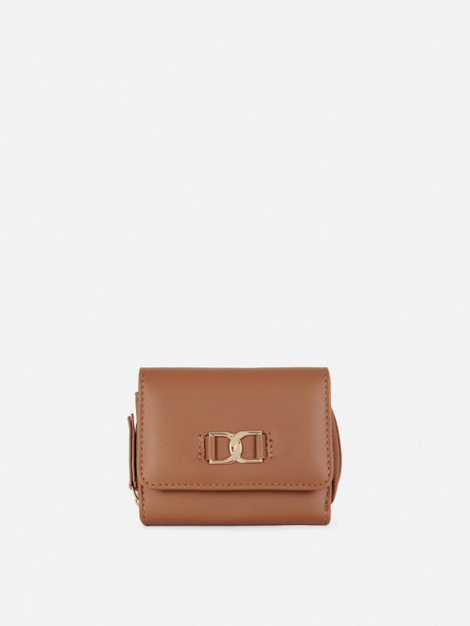 Embellished Faux Leather Purse