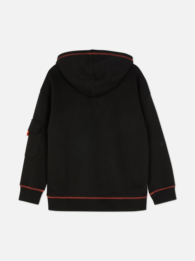 Contrast Stitch Hoodie - Image 4