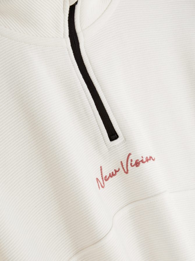 Embroidered Half-Zip Sweatshirt - Image 5