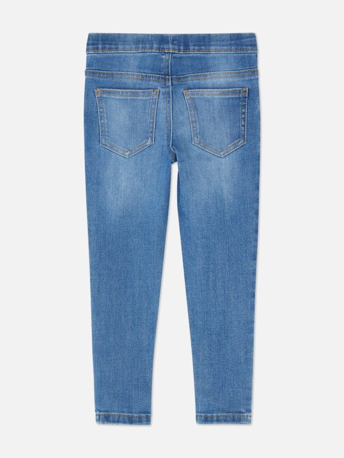 Stone Wash Stretch Jeggings - Image 2