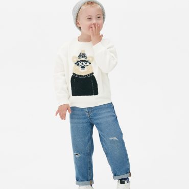 Bouclé Bear Sweatshirt