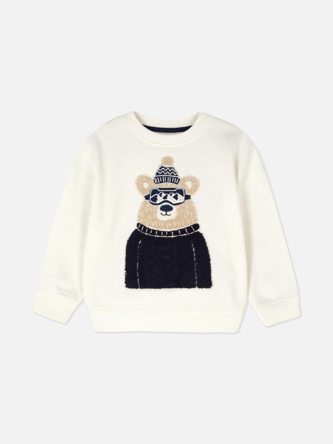 Bouclé Bear Sweatshirt - Image 3