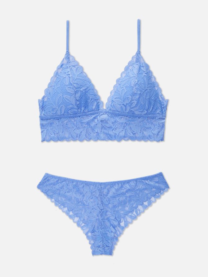 Lace Bralette and Brazilian Brief Set