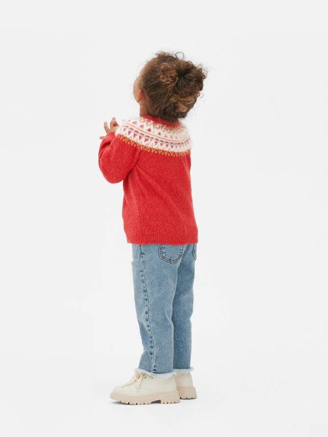 Fair Isle Yoke Knit Sweater - Image 2