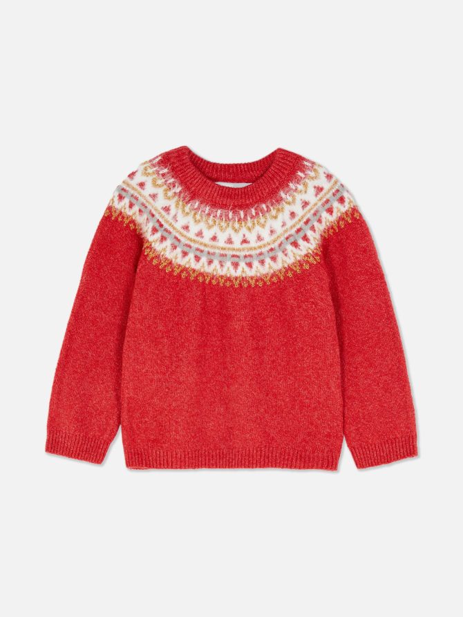 Fair Isle Yoke Knit Sweater - Image 3