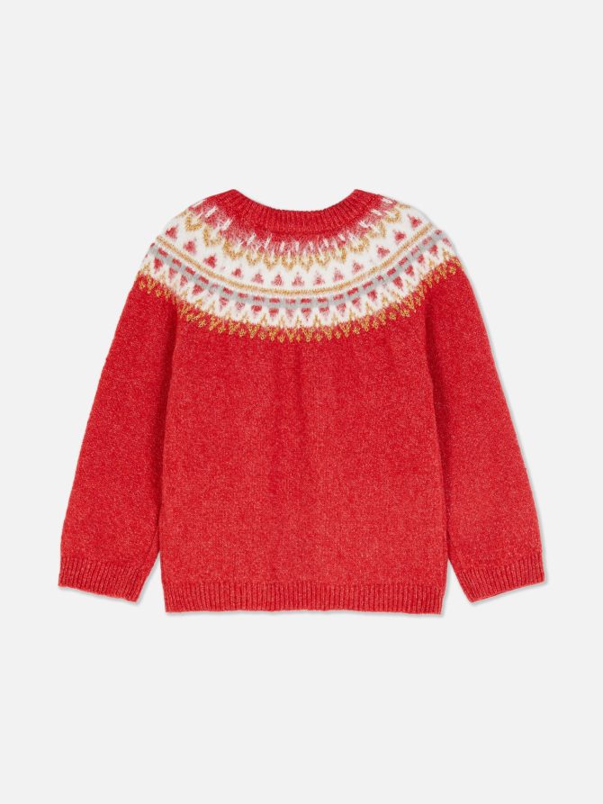 Fair Isle Yoke Knit Sweater - Image 4