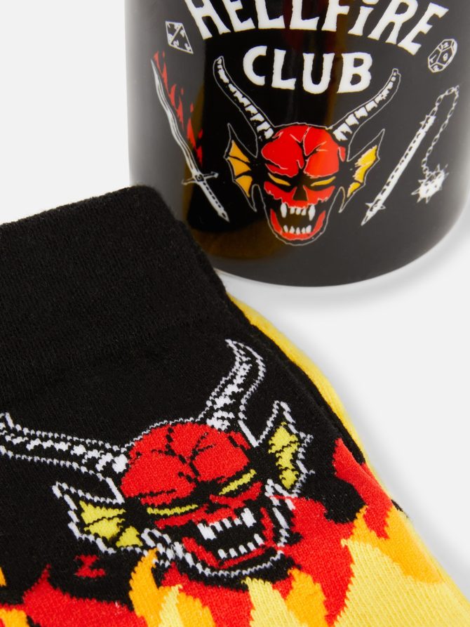 Stranger Things Hellfire Club Mugs and Socks Set - Image 2