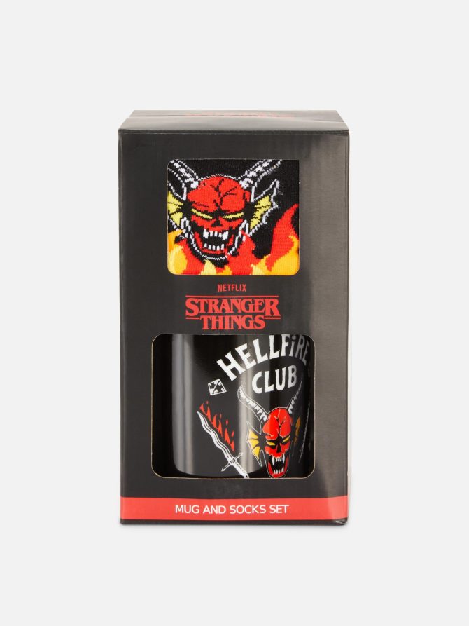 Stranger Things Hellfire Club Mugs and Socks Set - Image 3