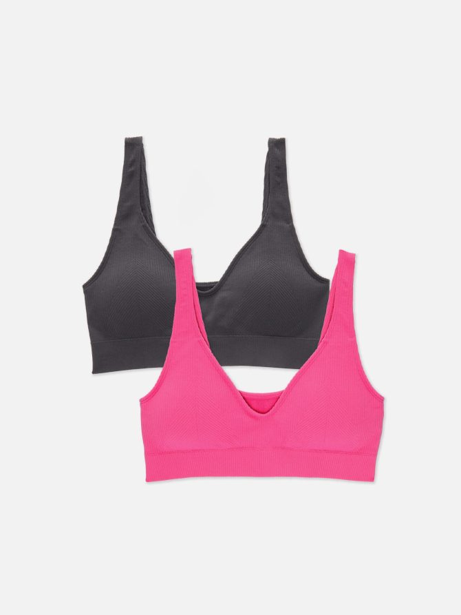 2-Pack Seamfree Wireless Plunge Bras - Image 6