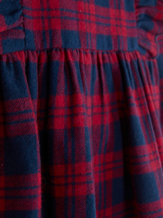 Tartan Long Sleeve Blouse - Image 3
