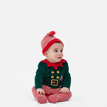 Christmas Elf Sleeper and Hat Set
