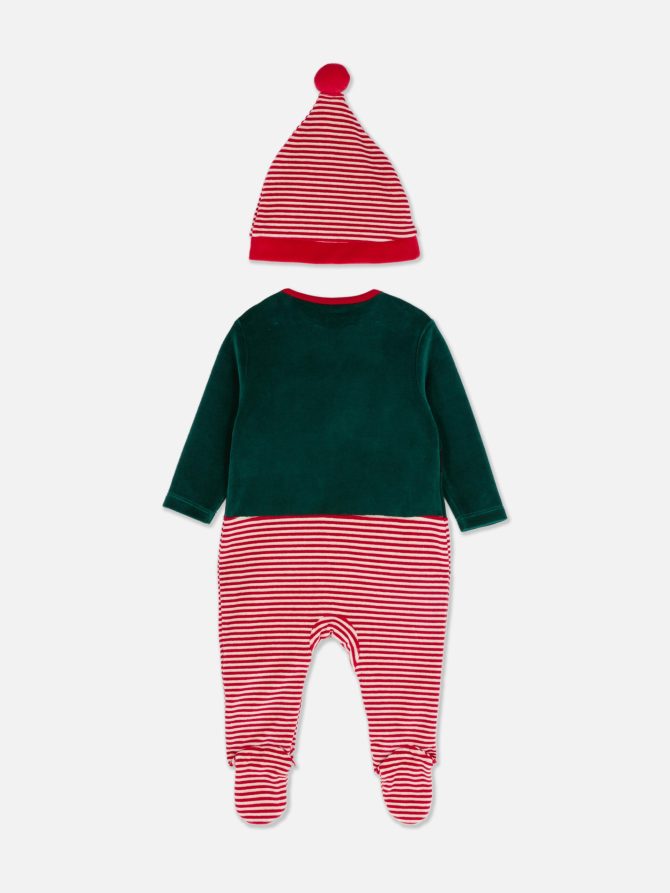 Christmas Elf Sleeper and Hat Set - Image 4
