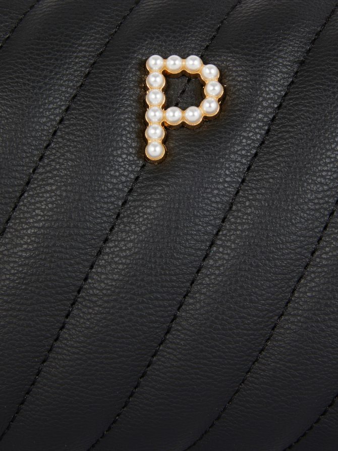 Faux Pearl Initial Makeup Bag - Image 3