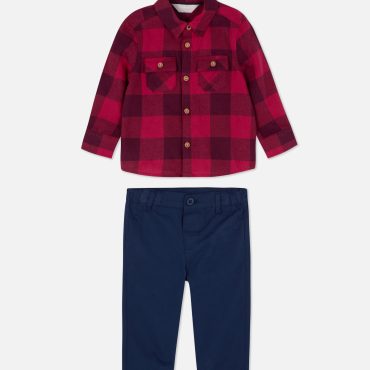 Check Shirt & Pants Set