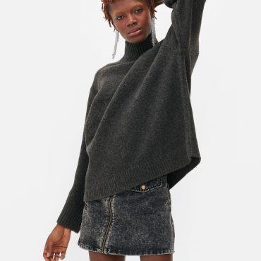 Rita Ora Funnel Neck Sweater