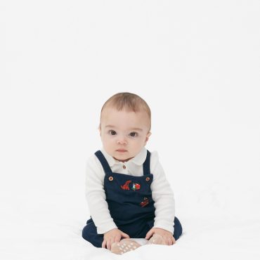 2-Piece Bodysuit and Overalls Set