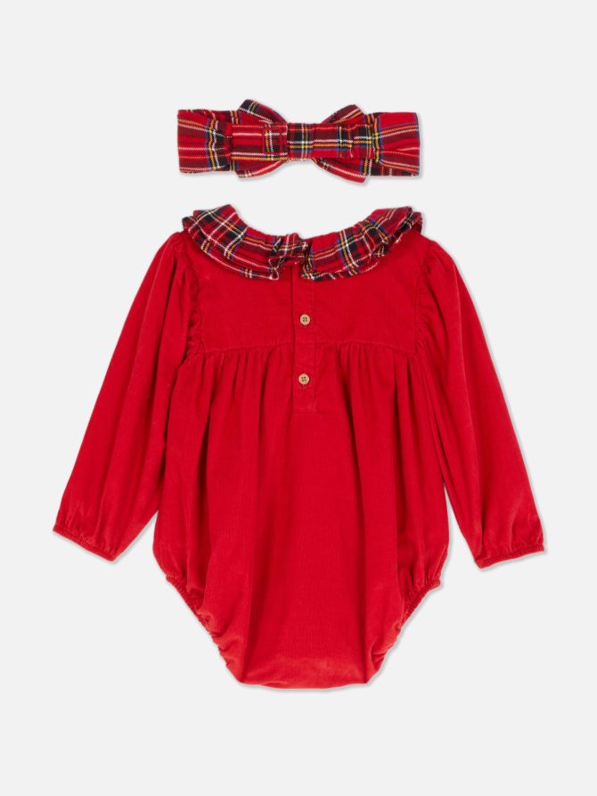 Christmas Romper and Headband Set - Image 2