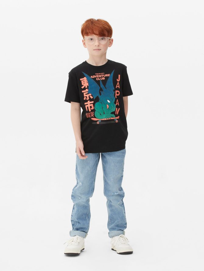 Dragon Graphic Short Sleeve T-Shirt