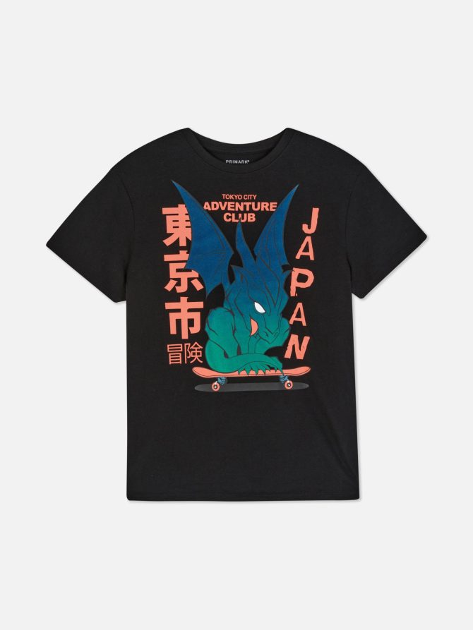 Dragon Graphic Short Sleeve T-Shirt - Image 3