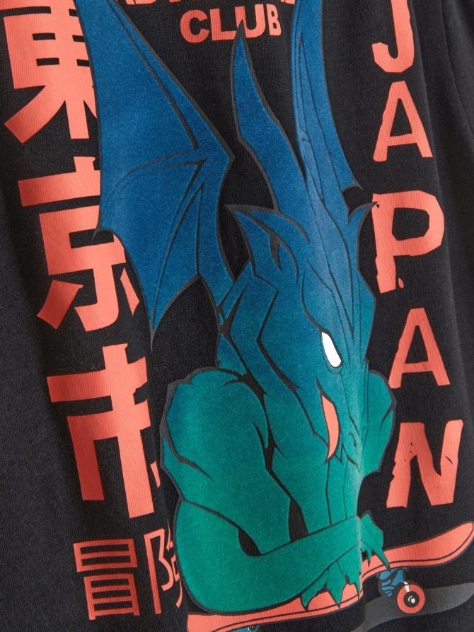 Dragon Graphic Short Sleeve T-Shirt - Image 5