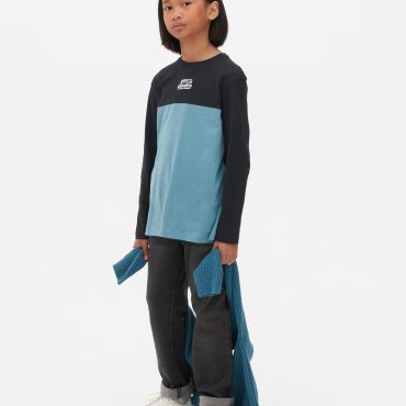 Color Block Long Sleeve T-Shirt