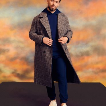Kem Check Double-Breasted Coat